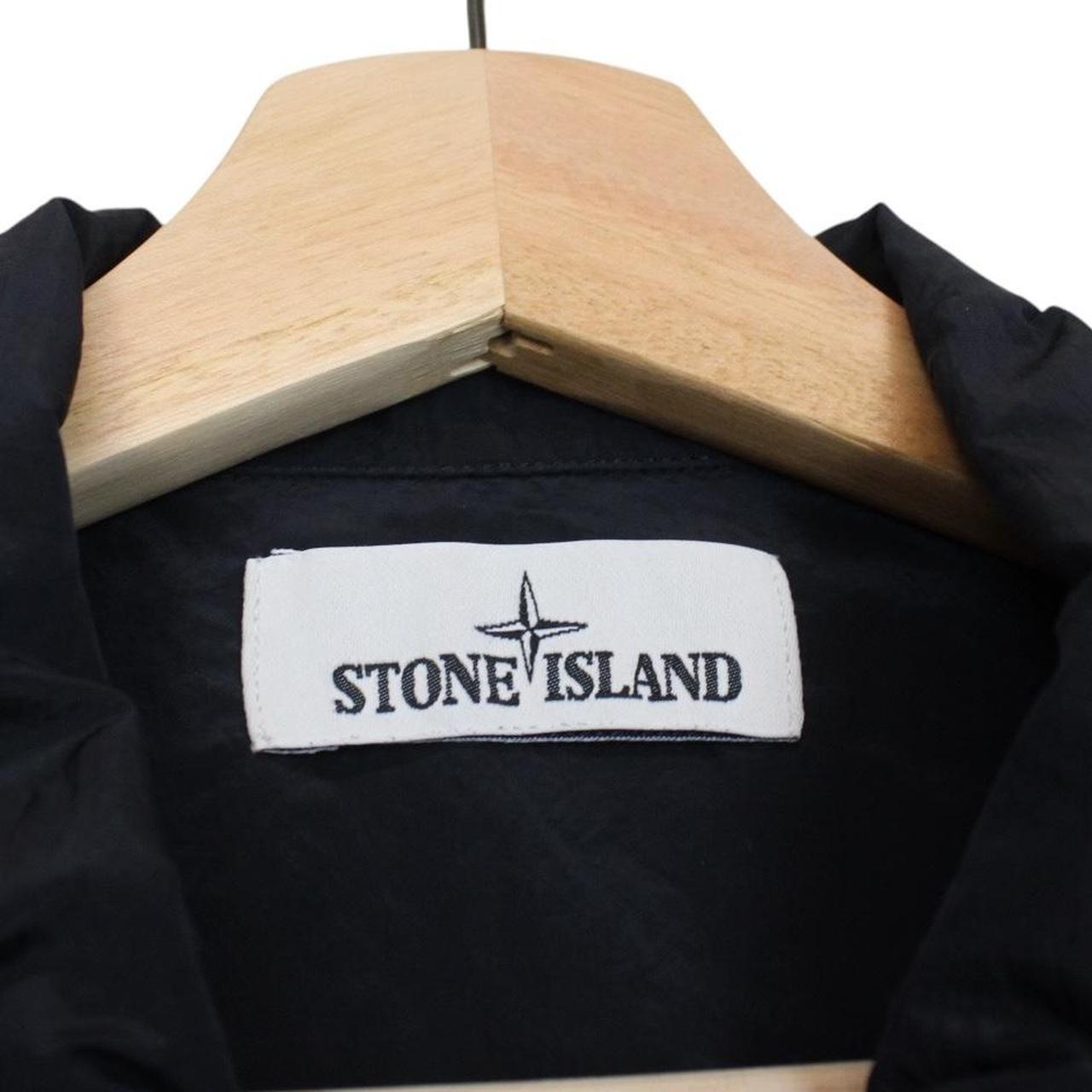 Stone Island SS 2017 Navy Blue Full Zip Nylon Metal Overshirt Jacket