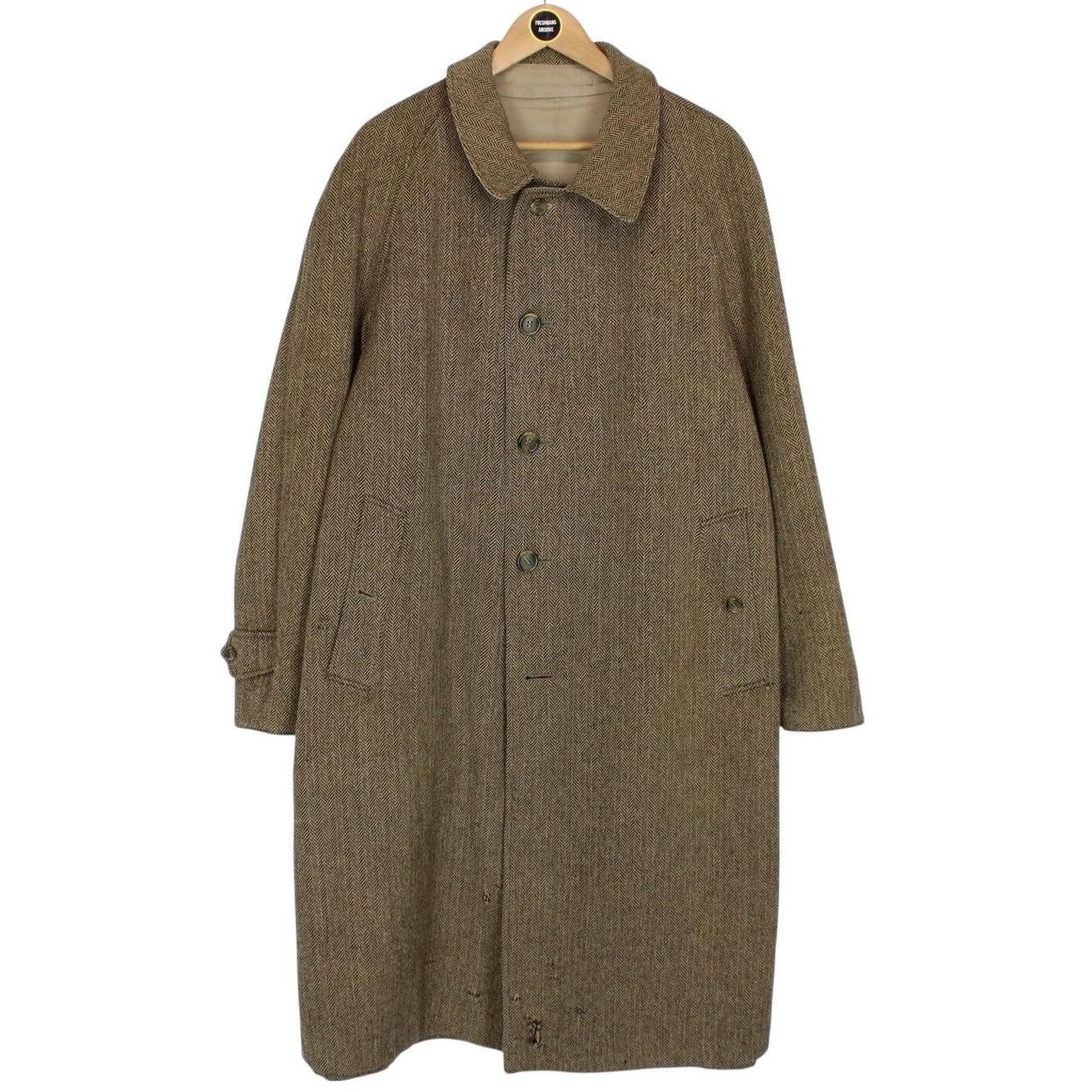 Vintage 90s Burberry Tan and Brown Single Breasted Reversible Trench Coat