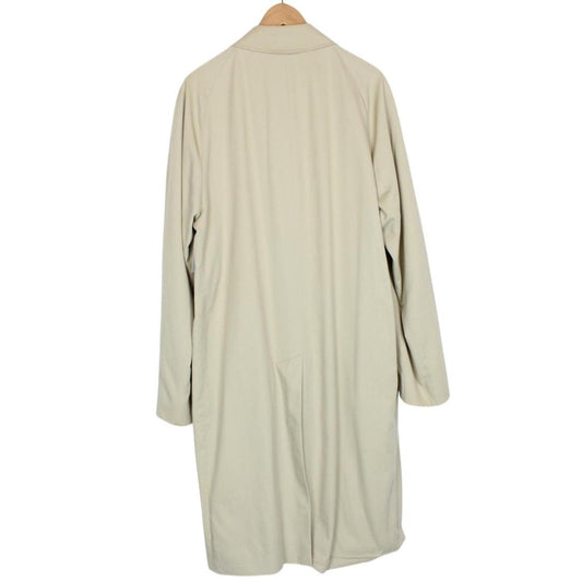Vintage 80s Aquascutum Aqua 5 Beige Cotton Blend Trench Coat