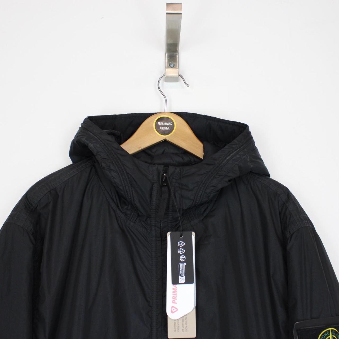 Stone Island AW 2022 Black Garment Dyed Crinkle Reps R-NY Primaloft Jacket