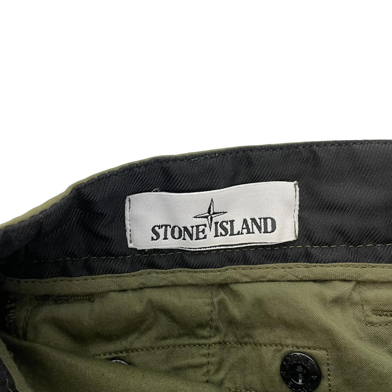 Stone Island SS 2021 Khaki Green RE-T Fit Cargo Trousers
