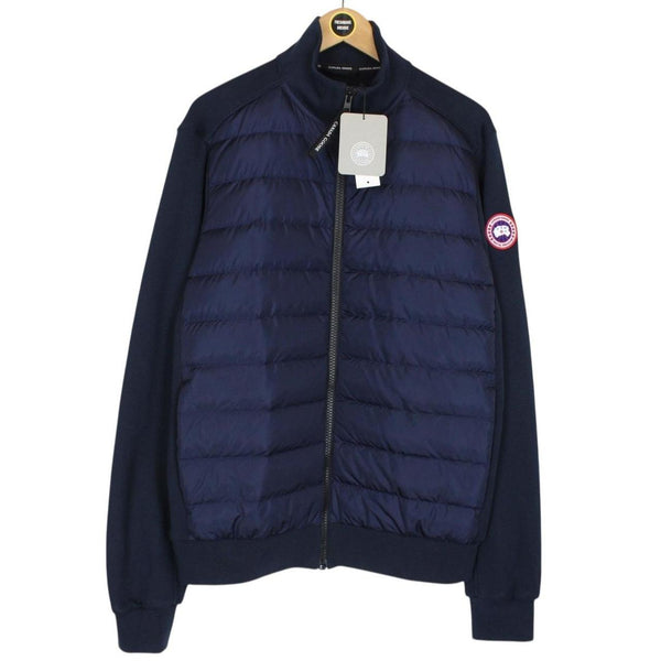 Canada Goose Navy Blue Huron Hybridge Down Quilted Jacket