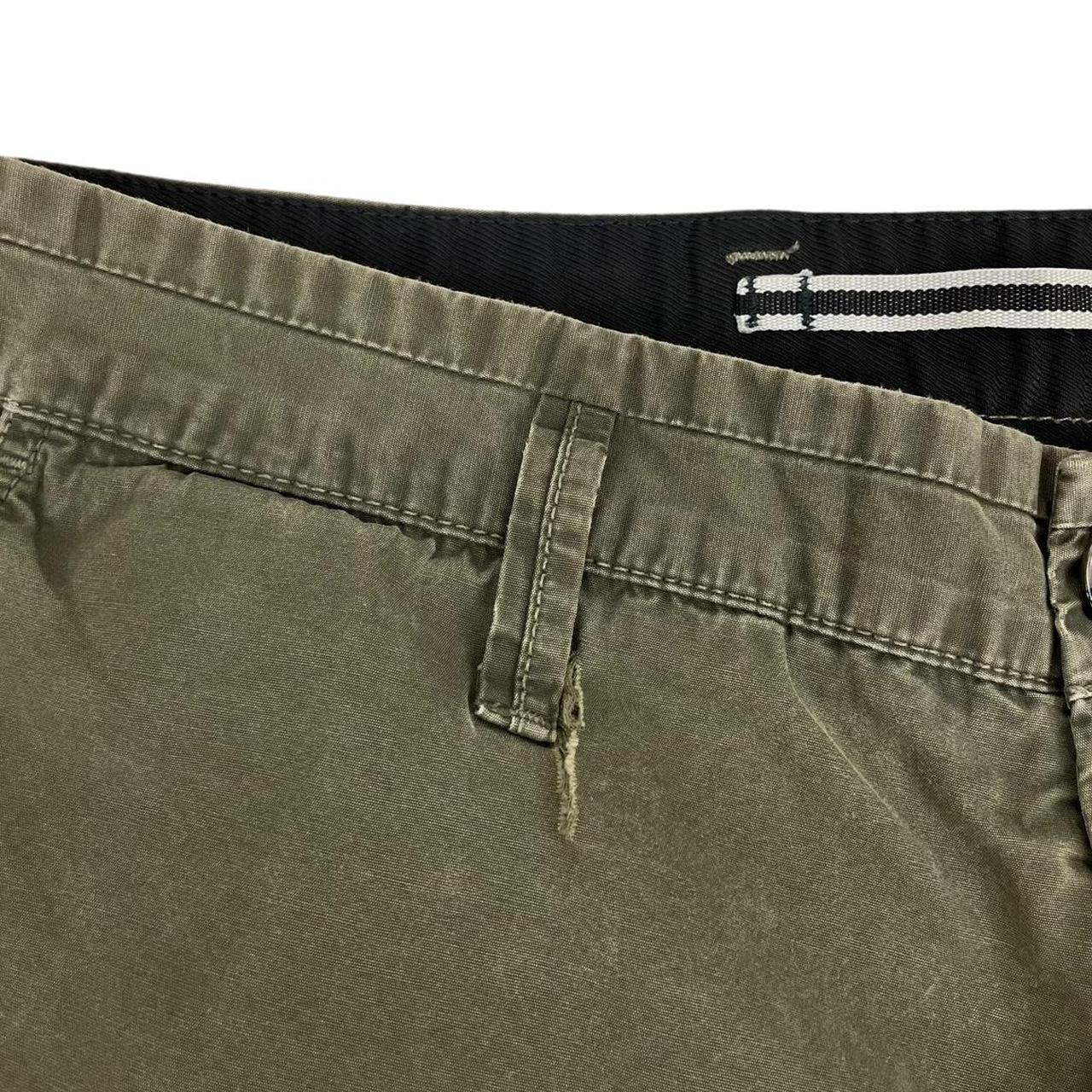 Stone Island SS 2018 Khaki Green Cotton Cargo Shorts