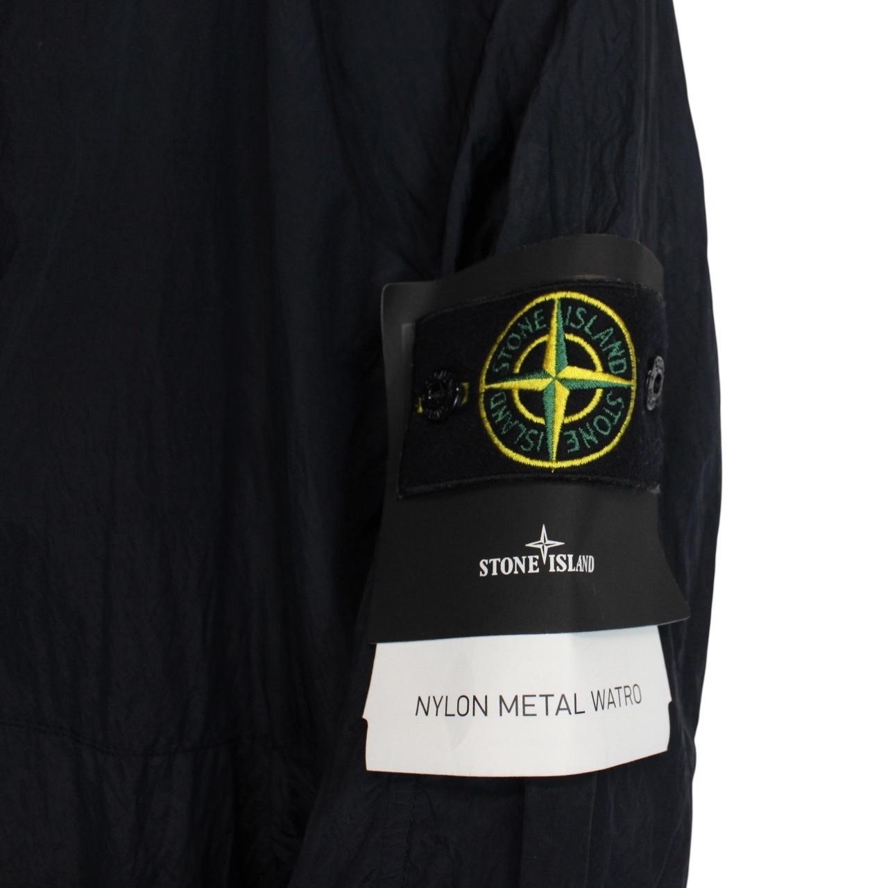 Stone Island SS 2018 Nylon Metal Watro Navy Blue Hooded Jacket
