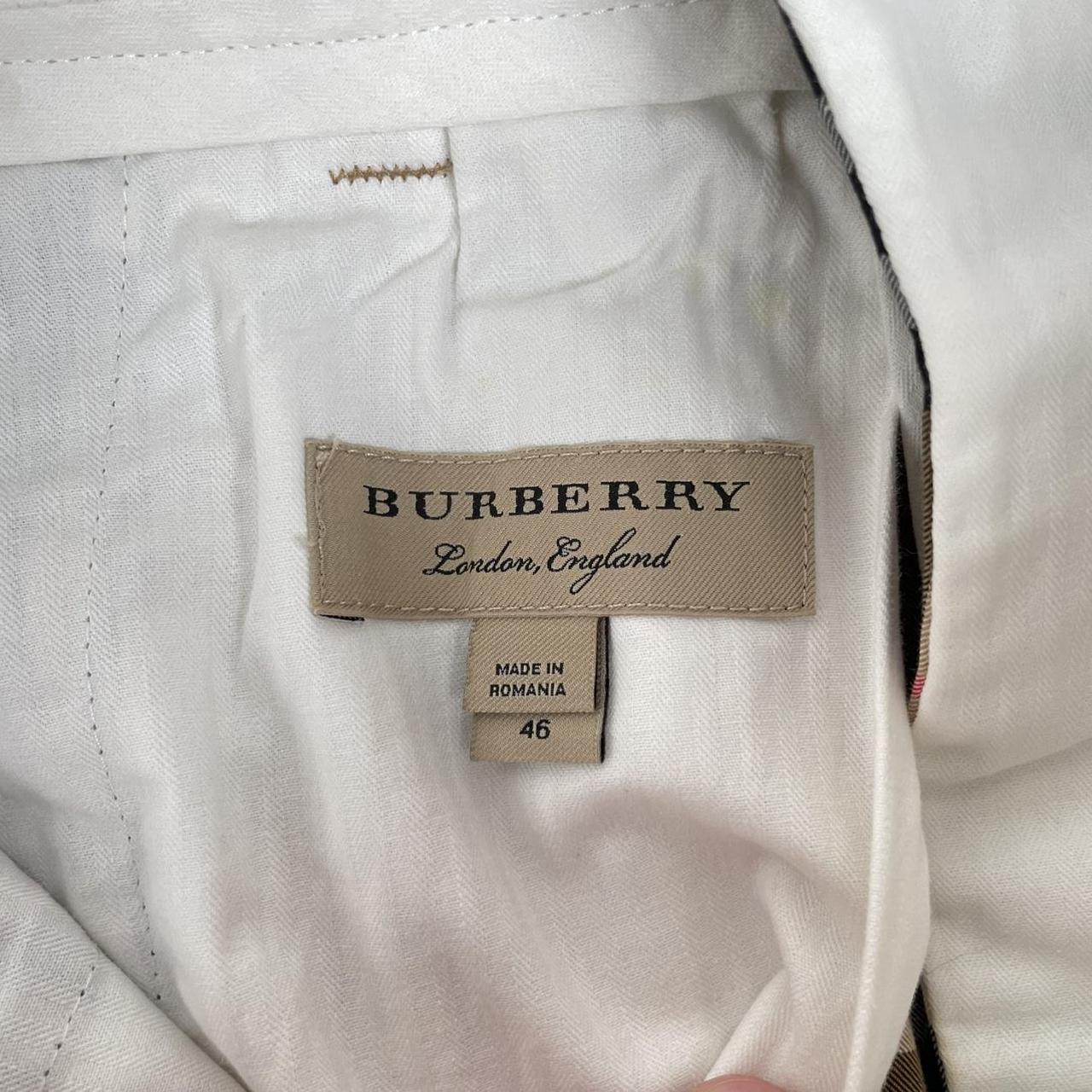 Burberry Tan Brown Nova Check Cotton Trousers