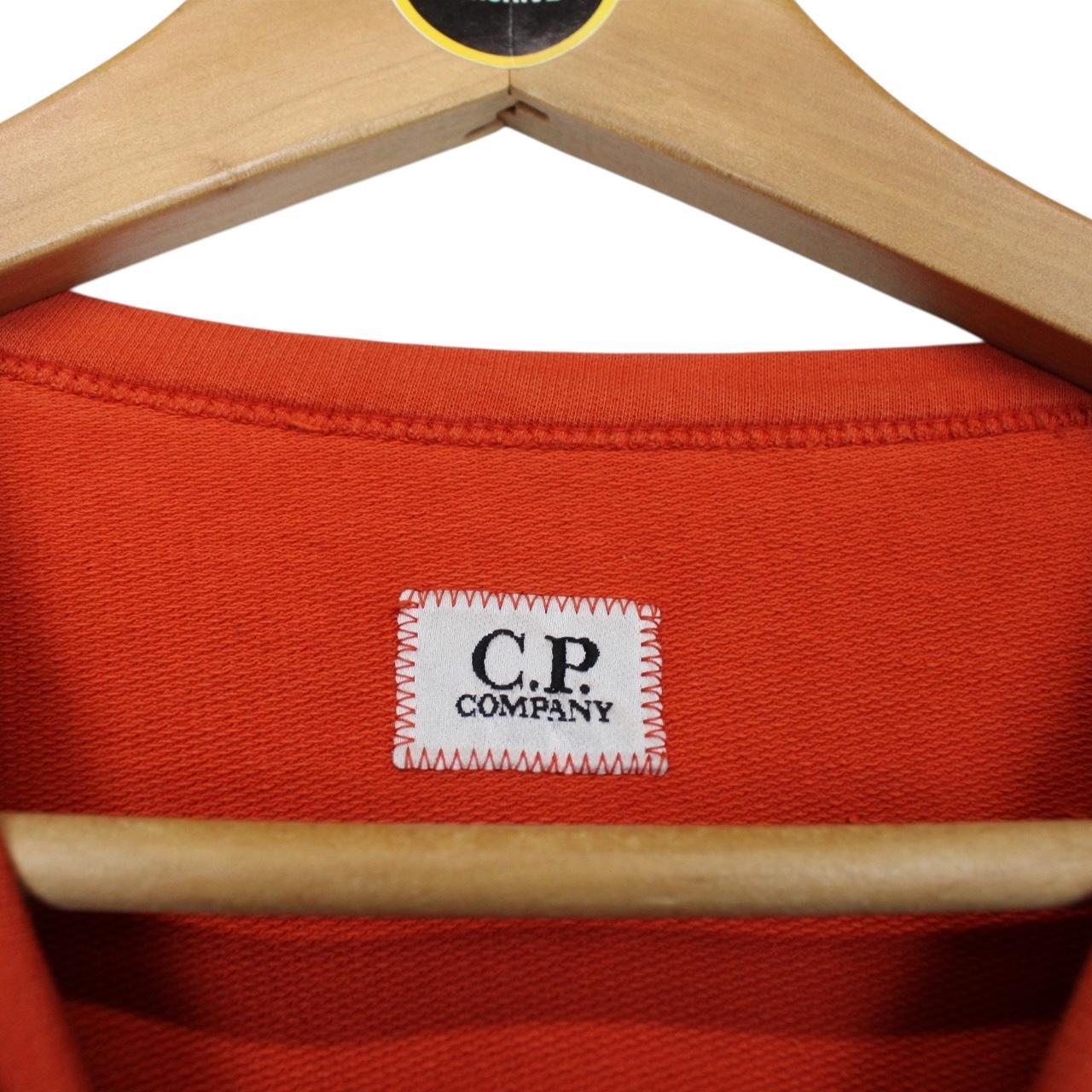 CP Company Orange Goggle Lens Sweatshirt Jumper