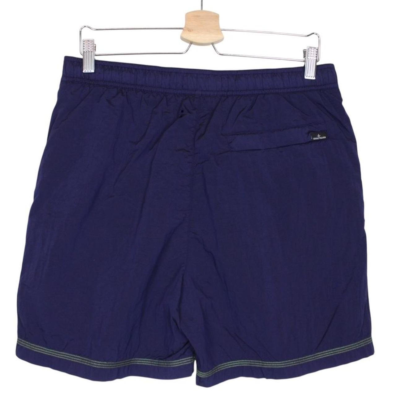Stone Island SS 2022 Navy Blue Econyl Nylon Metal Swim Shorts