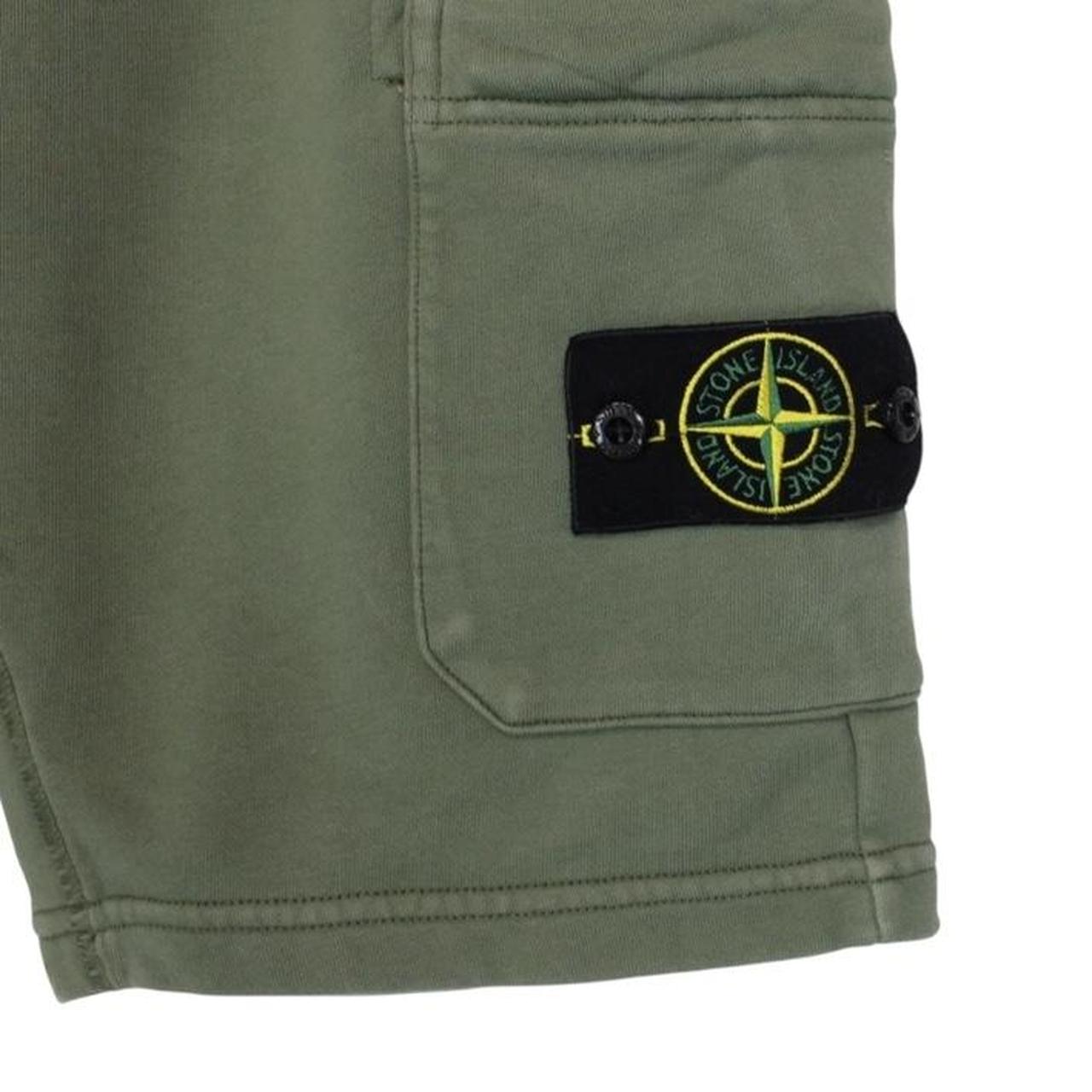 Stone Island SS 2020 Green Cotton Jogger Shorts