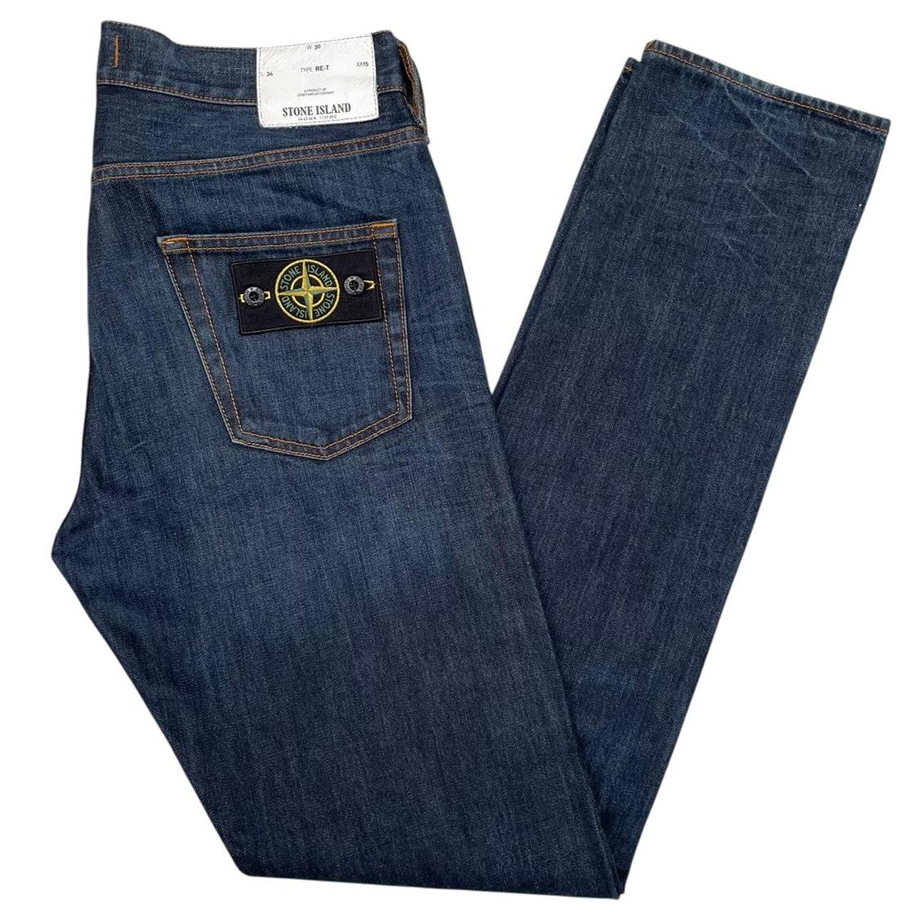 Stone Island AW 2014 Navy Blue RE-T Fit Denim Jeans