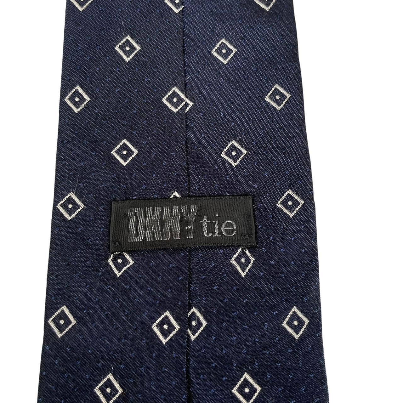 Vintage DKNY Navy Blue Silk Tie