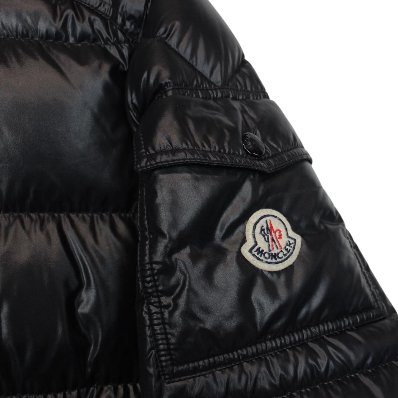 Moncler Maya Black Full Zip Hooded Down Puffer Jacket