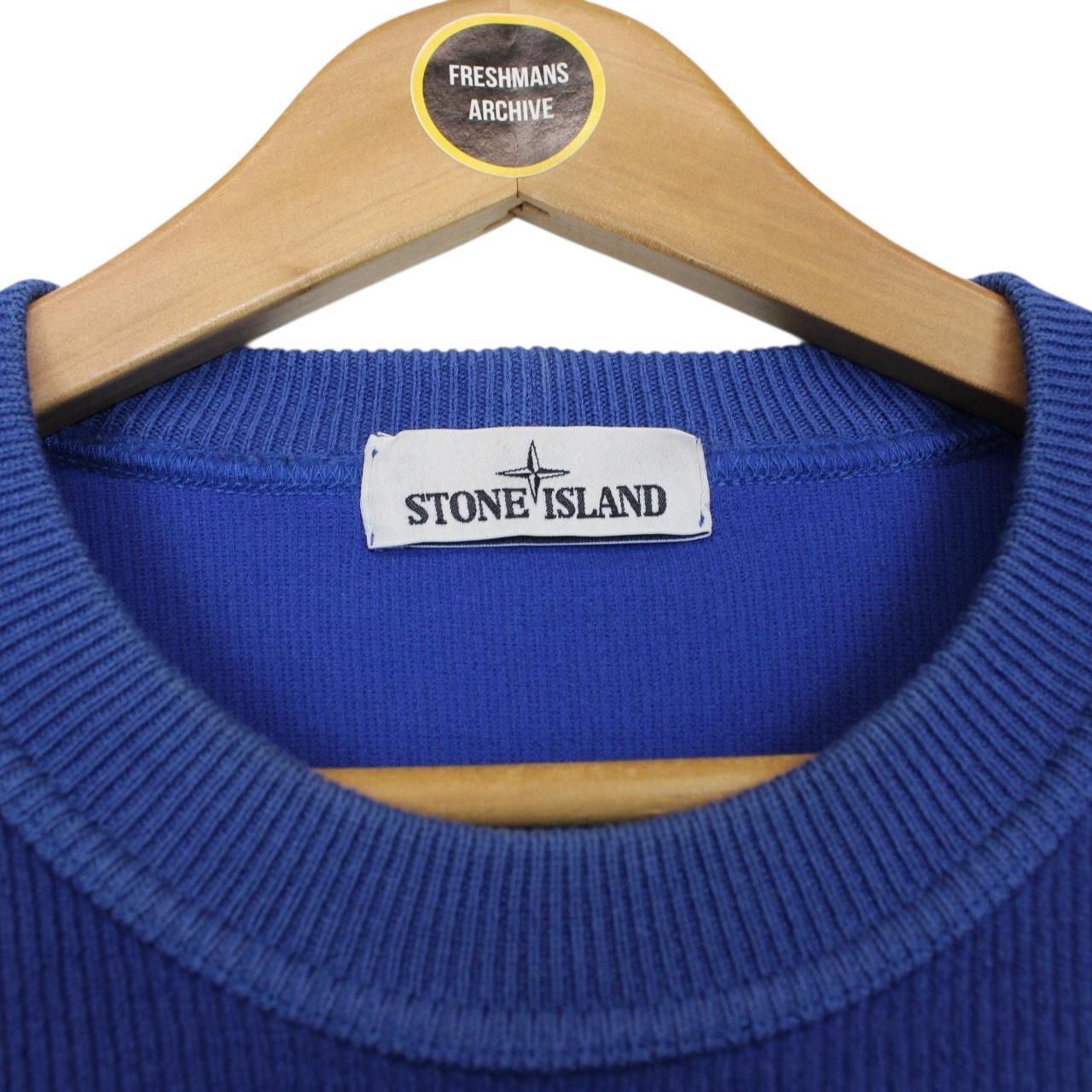 Stone Island AW 2014 Blue Wool Blend Knit Jumper