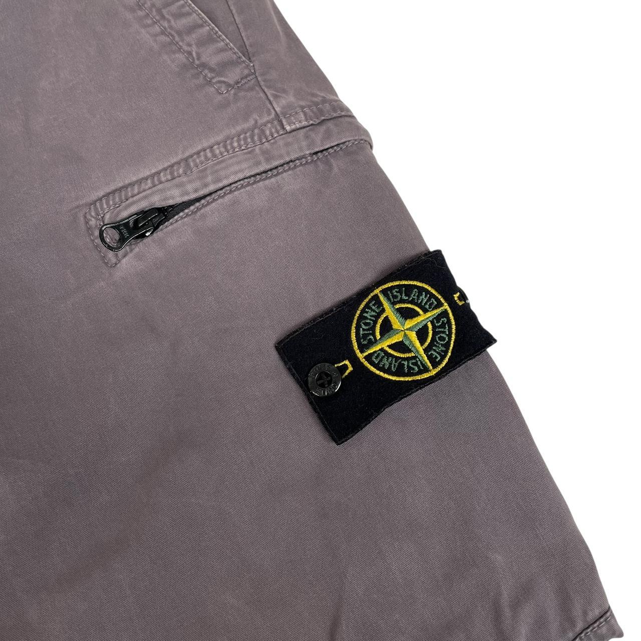 Stone Island SS 2019 Purple Skinny Fit Cargo Trousers