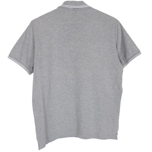 Stone Island Grey Short Sleeve Compass Cotton Polo Shirt