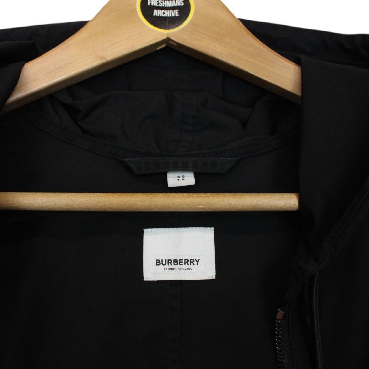 Burberry Compton Black and Tan Nova Check Full Zip Hooded Jacket