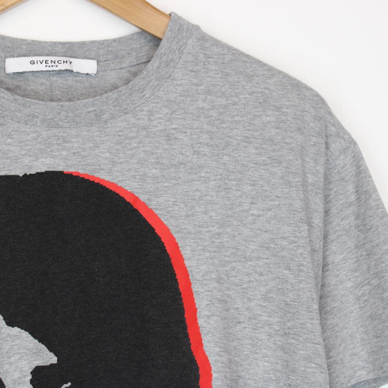 Givenchy Paris Grey and Multicoloured Abstract Girl Short Sleeve T-Shirt