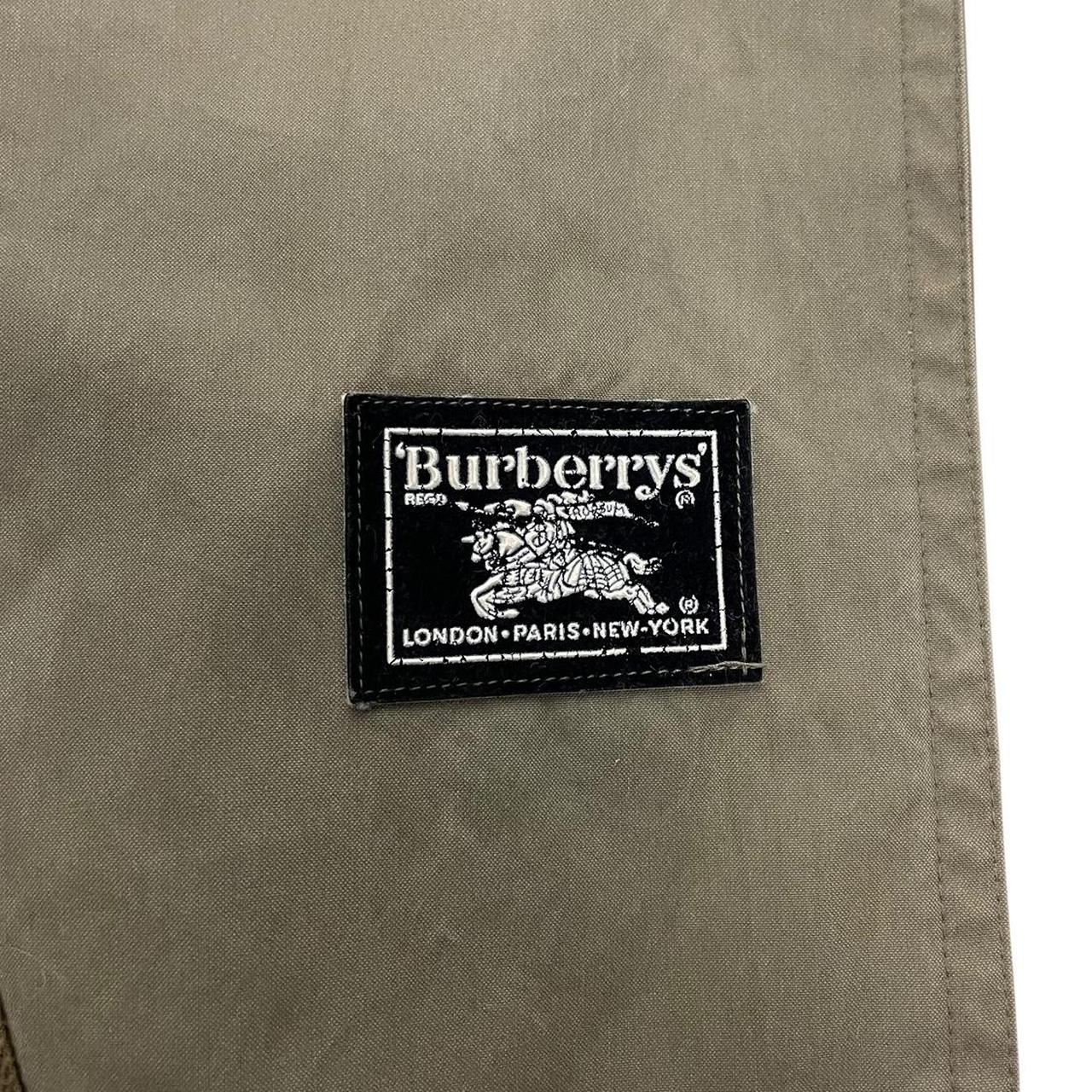 Vintage 90s Burberry Green Single Breasted Belted Trench Coat