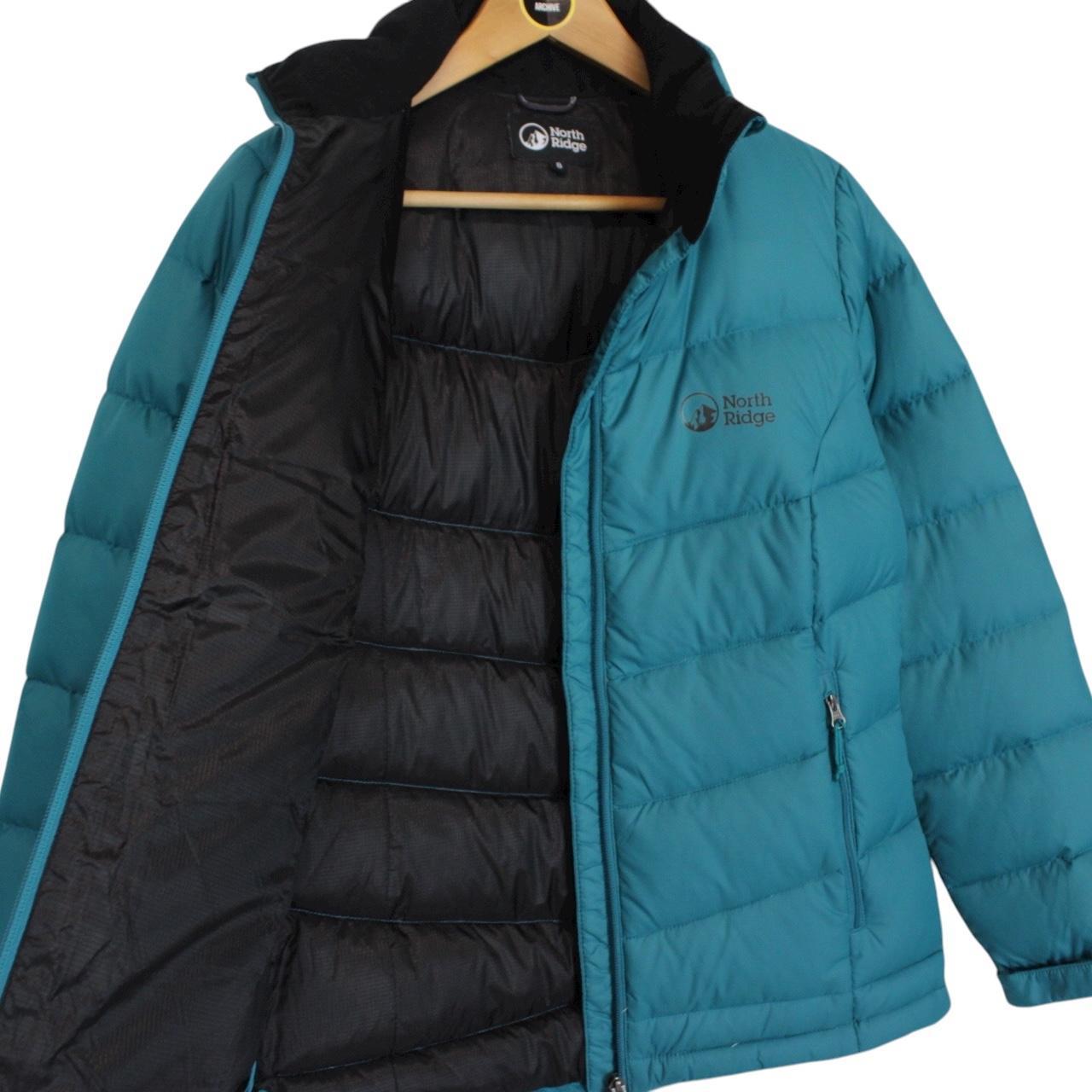 North Ridge Green Full Zip Nylon Down Jacket
