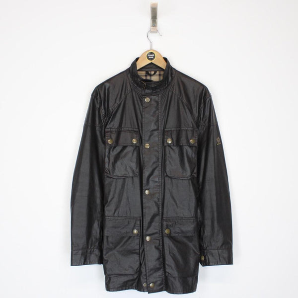 Belstaff Trialmaster Brown Belted Waxed Cotton Jacket