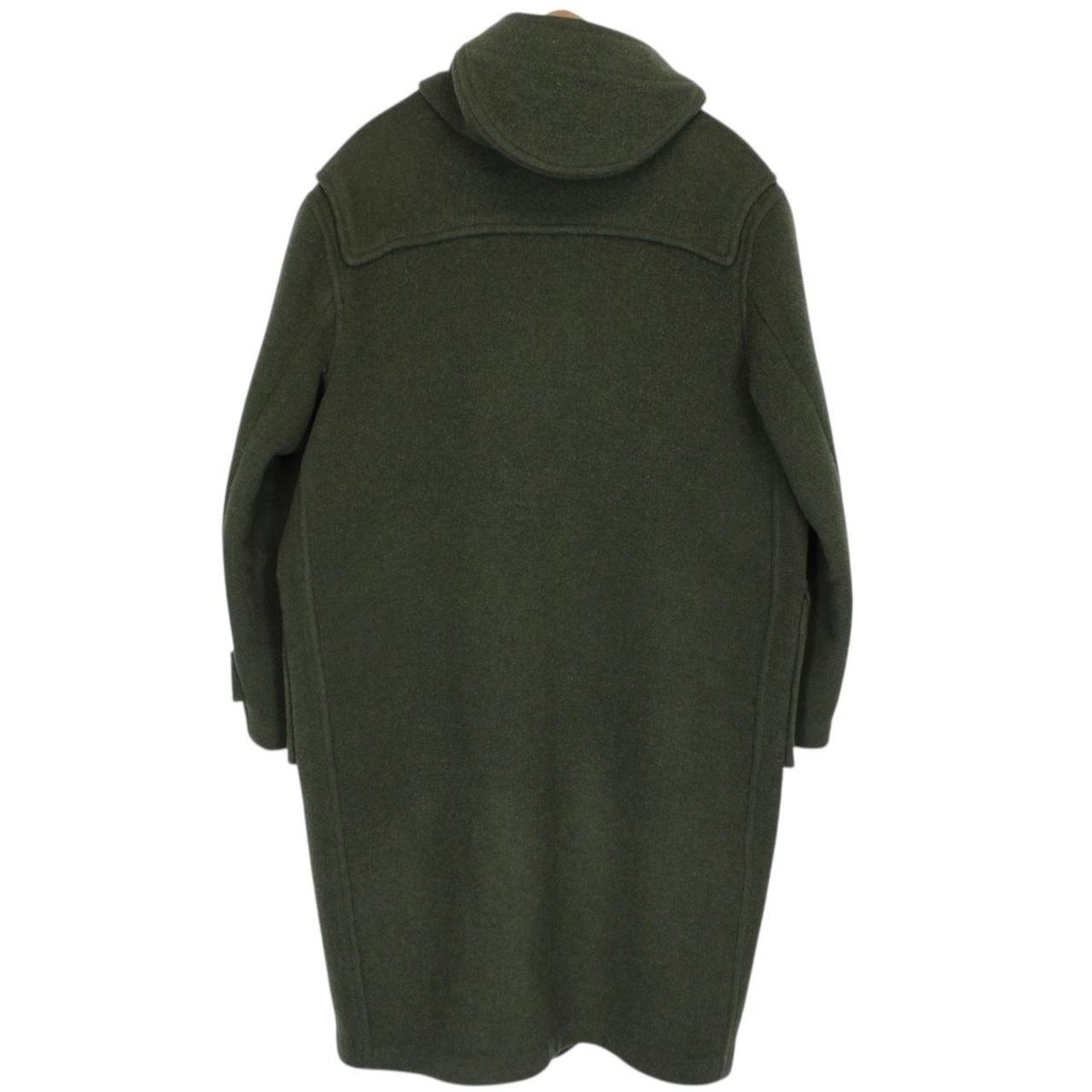 Vintage 90s Burberry Green Nova Check Lined Wool Duffle Coat