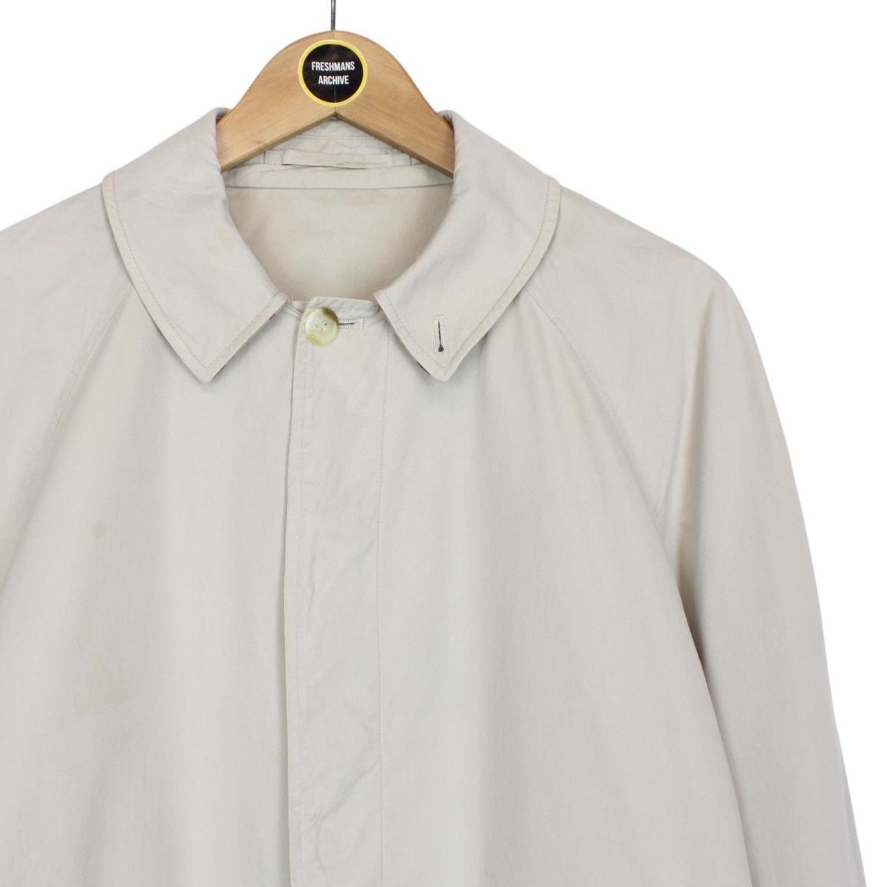 Vintage 80s Burberry Beige Cotton Coat