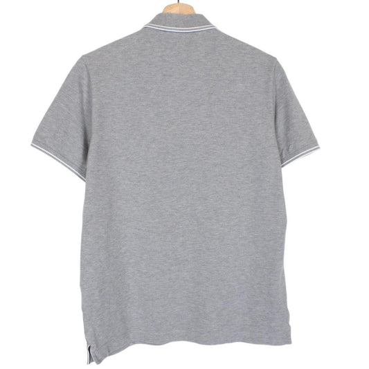 Stone Island Grey Short Sleeve Compass Cotton Polo Shirt