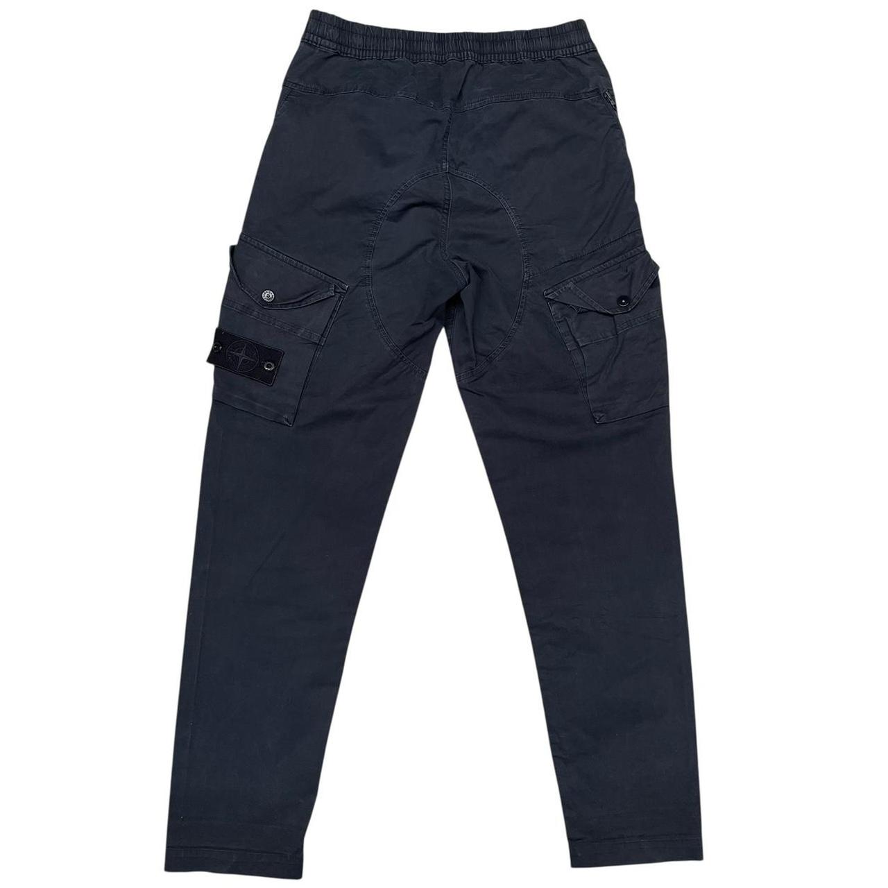 Stone Island Ghost SS 2020 Navy Blue RE-T Fit Cargo Trousers