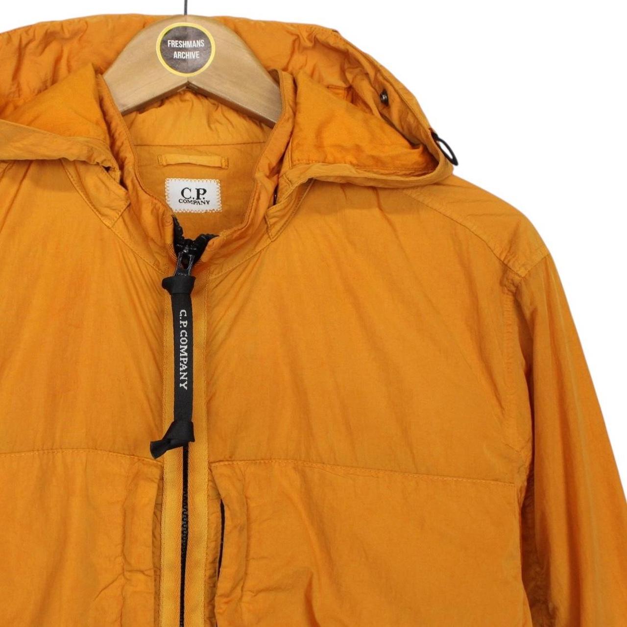 CP Company Orange Full Zip Chrome-R Nylon Garment Dyed Goggle Jacket