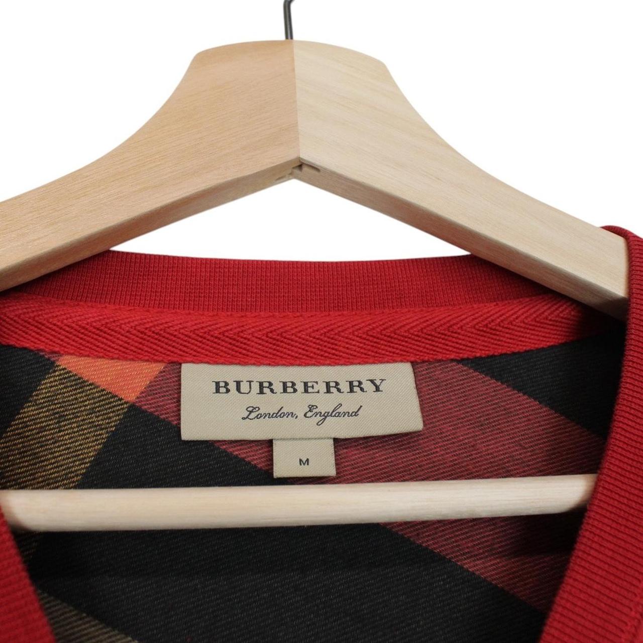 Burberry London Red Cotton Sweatshirt Jumper