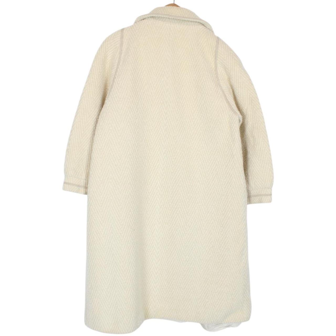 Vintage 80s Burberry Cream Wool Coat