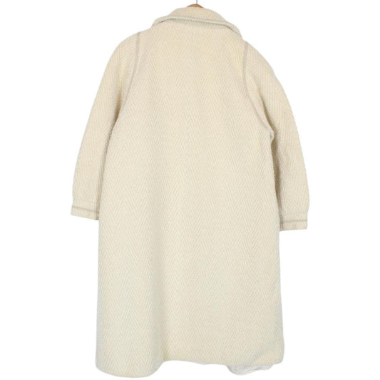 Vintage 80s Burberry Cream Wool Coat