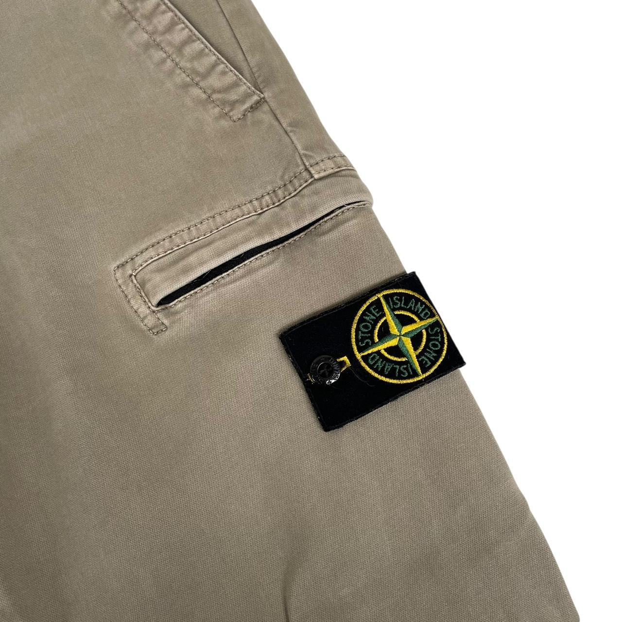 Stone Island AW 2019 Khaki Green Skinny Fit Cargo Trousers