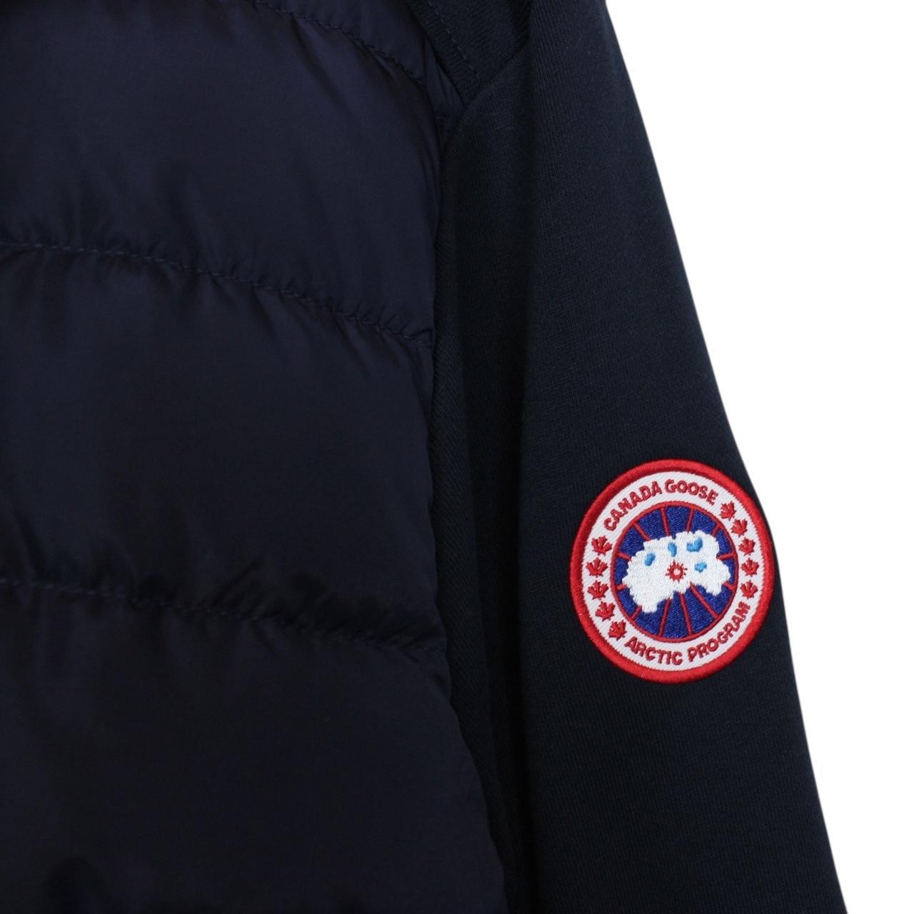 Canada Goose Navy Blue Huron Hybridge Down Quilted Jacket