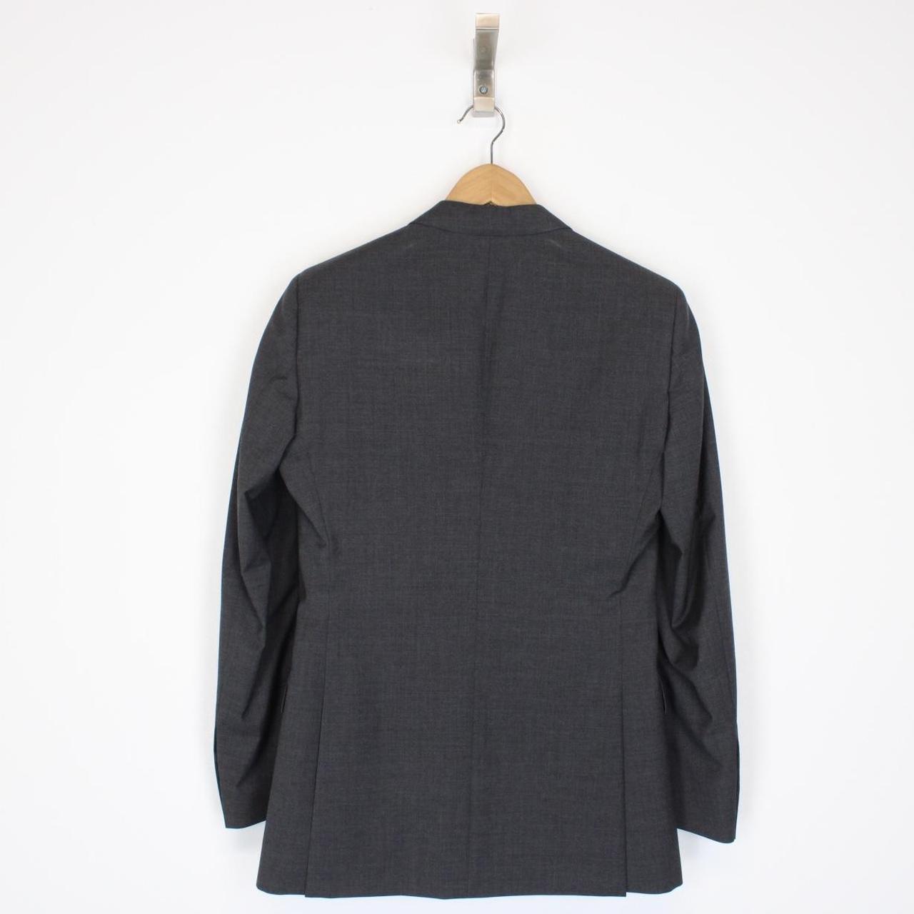 Burberry Dark Grey Virgin Wool Two Piece Tailored Suit