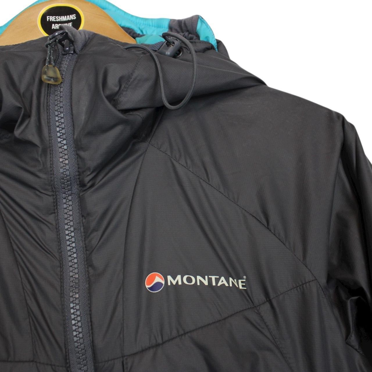 Montane Grey and Blue Full Zip Primaloft Quilted Jacket