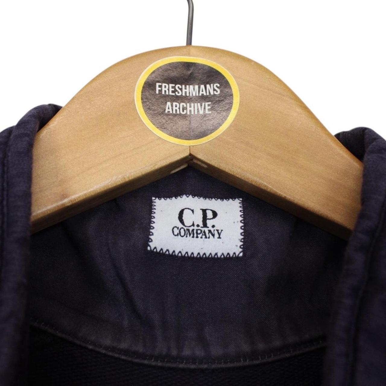 CP Company Navy Blue 1/4 Zip Lens Sweatshirt Jumper