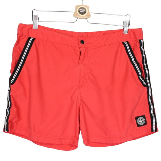 Stone Island SS 2013 Red Brushed Nylon Swim Shorts