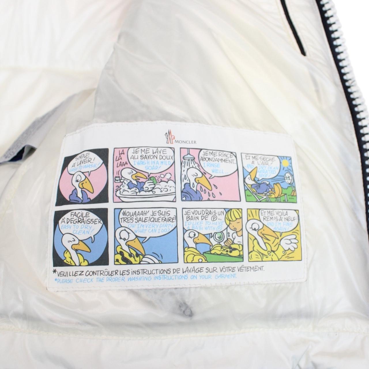 Moncler Black and White Check Jeremie Wool Knit Down Gilet / Bodywarmer Jacket