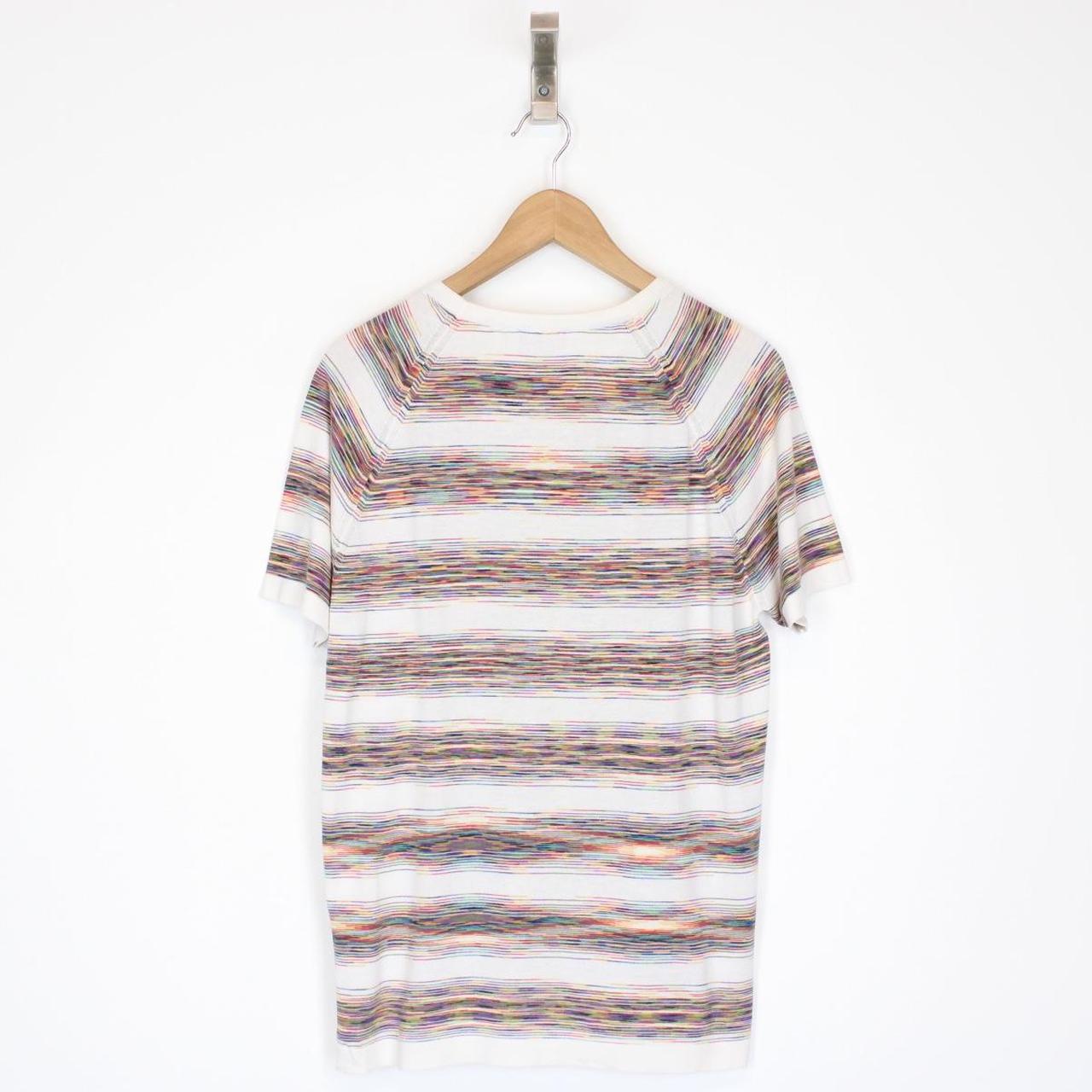 Missoni Multicoloured Striped Short Sleeve Cotton T-Shirt