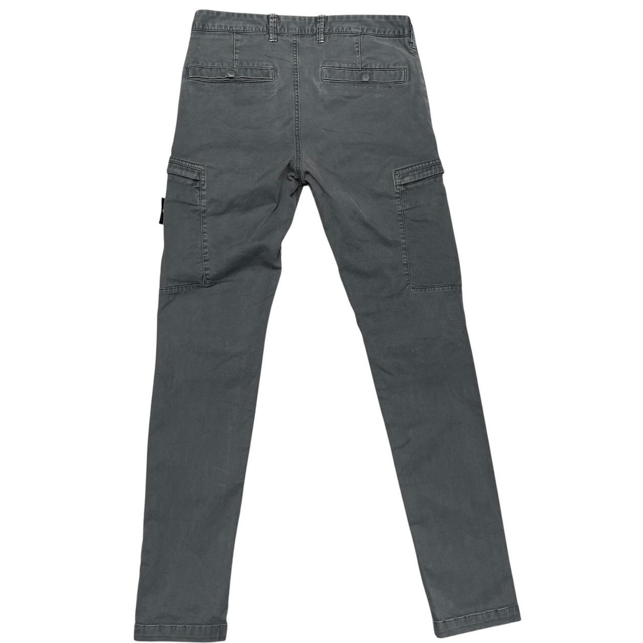 Stone Island AW 2019 Grey Skinny Fit Cargo Trousers