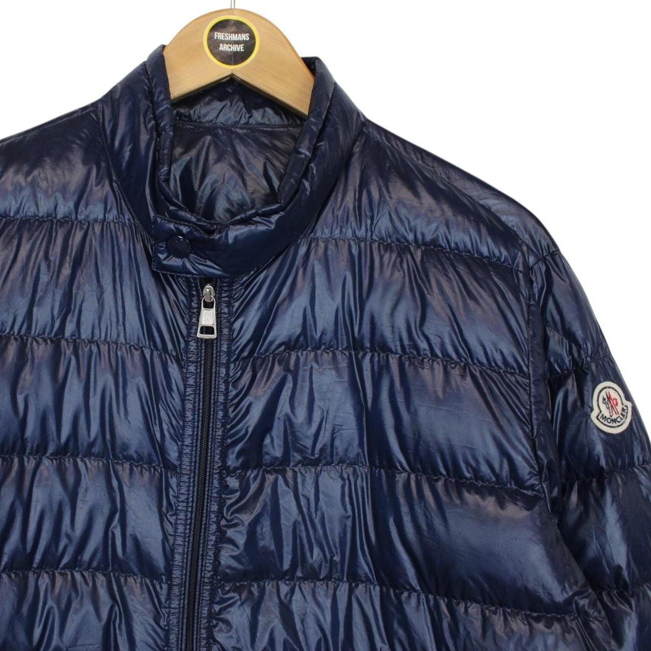 Moncler Acorus Navy Blue Longue Saison Quilted Down Jacket