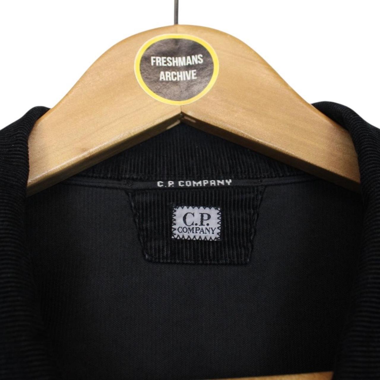 CP Company Black Button Up Lens Corduroy Overshirt