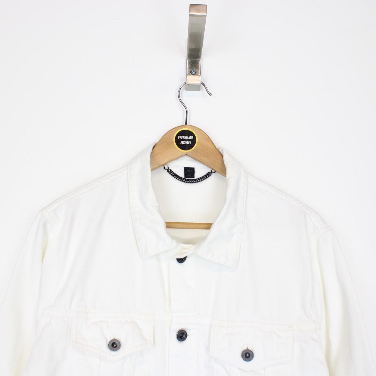 Burberry Prorsum White Button Up Denim Jacket