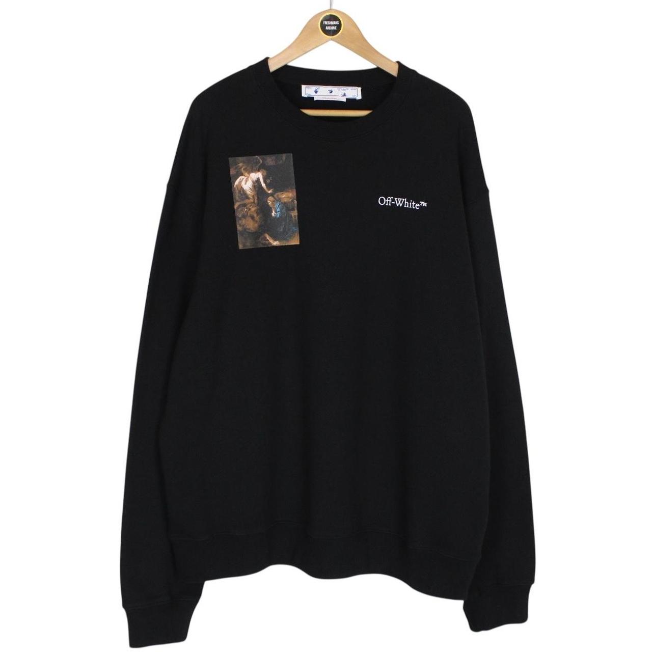 Off White Black and Multicoloured Caravaggio Lute Skate Slim Sweatshirt Jumper