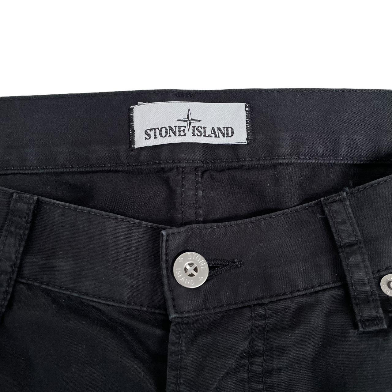 Stone Island AW 2017 Black Slim Fit Cotton Trousers
