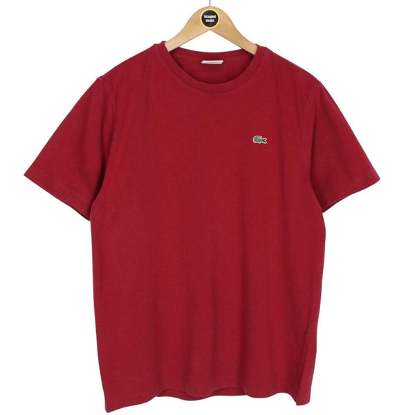 Lacoste Sport Burgundy Cotton Short Sleeve T-Shirt