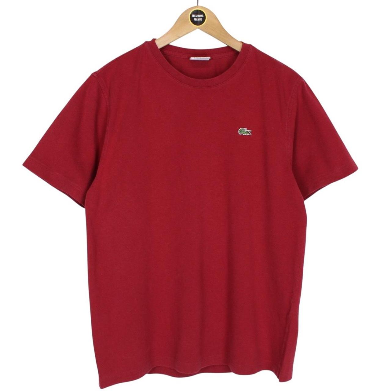 Lacoste Sport Burgundy Cotton Short Sleeve T-Shirt