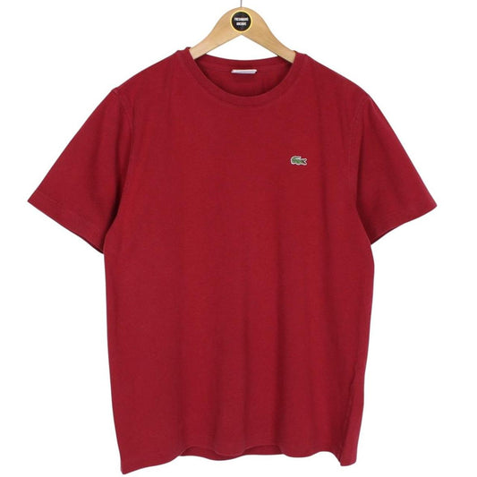Lacoste Sport Burgundy Cotton Short Sleeve T-Shirt