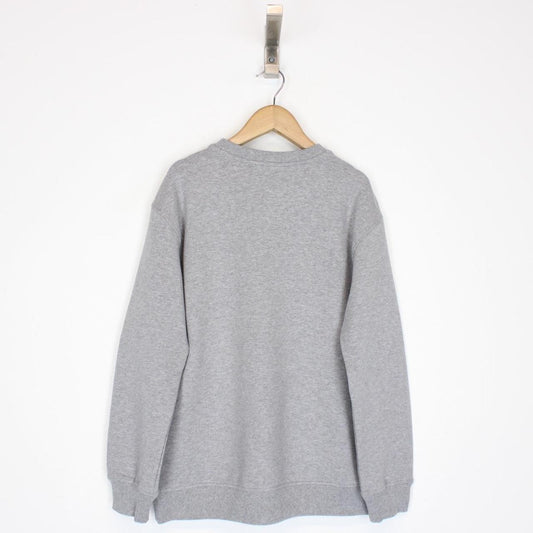 Moschino Grey and Black Logo Print Crew Neck Sweatshirt Jumper