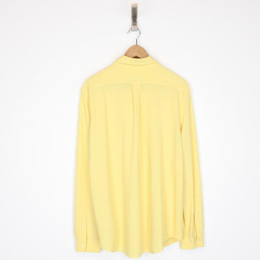 Polo Ralph Lauren Yellow Long Sleeve Cotton Featherweight Mesh Shirt